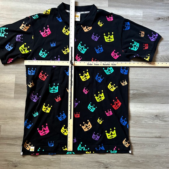 Rare Vintage PNB Nation Men’s 2XL Neon Crown Logo Hip Hop Graffiti Style Shirt - Picture 7 of 9